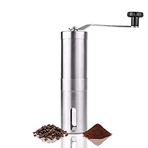 Coffee Grinder,Manual Conical Ceramic Burr Mill for Precision Brewing, Heavy Duty For K-cup, Espresso, French Press, Turkish Best Coarse Grind for Office Home, Traveling Camping Consistent Grind Herb,