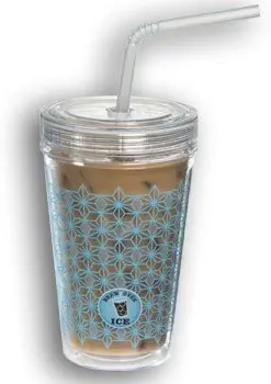 Keurig "Brew Over Ice" Insulated Tumbler with Lid & 2 Flexible Straws