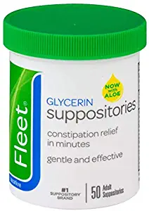 Fleet Adult Glycerin Suppositories, 50 Count - Pack of 1