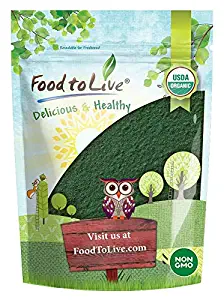 Organic Spirulina Powder, 1 Pound — Non-GMO, Kosher, Raw Blue-Green Algae, Vegan Superfood, Bulk, Non-Irradiated, Pure Vegan Green Protein, Rich in Vitamins and Minerals, Great for Drinks