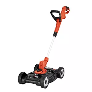 BLACK+DECKER MTE912 12-Inch Electric 3-in-1 Trimmer/Edger and Mower, 6.5-