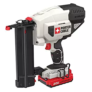 PORTER-CABLE PCC790LA 20V MAX Lithium 18GA Cordless Brad Nailer Kit, Includes Battery and Charger