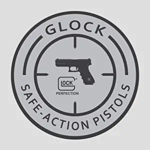 Safe Action Pistol Decal Sticker Vinyl | Gun Decal Sticker | Premium Quality | 4" X 4"