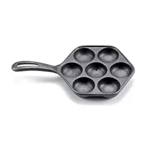 Norpro Cast Iron Stuffed Pancake Pan, Munk/Aebleskiver