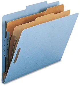 Nature Saver SP17205 Classification Folders, 2-Inch Exp, 2 Dvdrs,Letter,10/BX,BE
