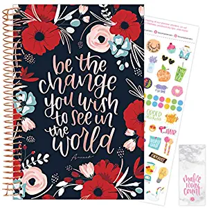 bloom daily planners 2021 Calendar Year Day Planner (January 2021 - December 2021) - 6” x 8.25” - Weekly/Monthly Agenda Organizer Book with Stickers & Bookmark - Arouet