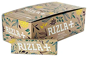 10 Booklets Rizla Natura Unbleached Hemp Regular Size Cigarette - Tobacco Rolling Papers