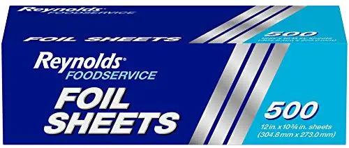 Reynolds Foodservice Aluminum Foil Sheets - 12 x 10.75 Inches, 500 Sheets