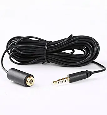 Miracle Sound 10-Foot (3m) TRRS Female 3.5mm to TRRS Male 3.5mm Microphone Extension Cable for Smartphones