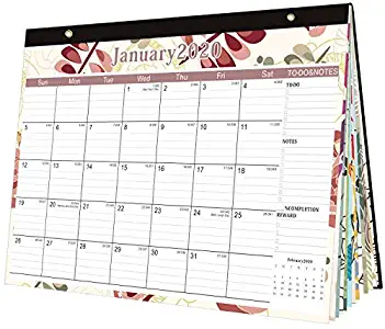 2020-Desk-Calendar-17x 11 Desk Pad Calendars Academic Desktop Calendar