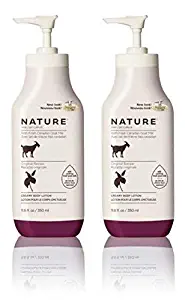 Canus Nature Moisturizing Body Lotion (Pack of 2) with Goat Milk and Soybean Oil, 11.8 oz. each