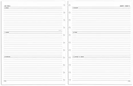 TUL Discbound Weekly/Monthly Refill Pages, Letter Size, January to December 2020