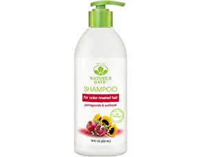 Natures Gate Shampoo, Vegan, Hair Defense, Pomegranate + Sunflower