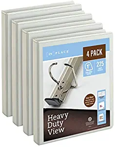 [in]Place Heavy-Duty View 3-Ring Binder, 1