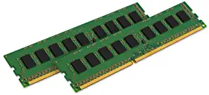 Kingston ValueRAM 8GB Kit (2x4GB) 1333MHz DDR3 Non - ECC CL9 DIMM SR x8 STD Height 30mm Desktop Memory KVR13N9S8HK2/8