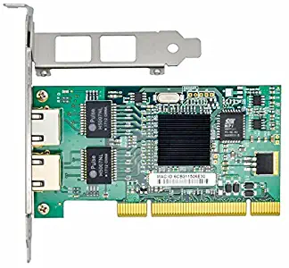 Jeirdus with Intel Chipset 82546 Dual Port Gigabit 8492MT PCI Server Network Card 1000M RJ45 NIC Ethernet Desktop Adapter