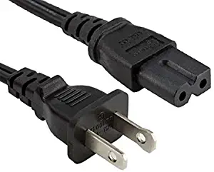 Cable Leader 6ft 18 AWG 2-Slot Polarized Notebook Power Cord (IEC320 C7 to NEMA 1-15P)