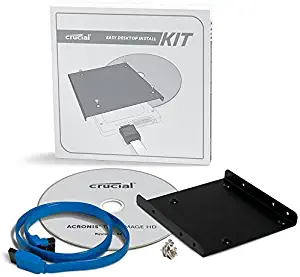 Crucial CTSSDINSTALLAC Desktop Install Kit 2.5" SSD 1 DDR2 400 CTSSDINSTALLAC