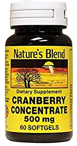 Nature's Blend Cranberry Concentrate 500 mg 60 Sgels