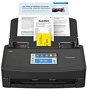 Fujitsu ScanSnap iX1500 Color Duplex Document Scanner with Touch Screen for Mac and PC (Black Model, 2020 Release)