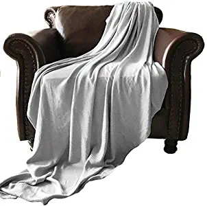 GOHD Golden Ocean Home Decor Super Cozy 100 Percent Bamboo Fiber Blanket. Ultra Softness and smothness Like Silk. Drop Well with Heavy Weight for Anyone You Love (Twin, Silver Grey)