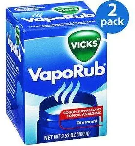 Vicks Vaporub Topical Cough Suppressant Ointment 3.53 Oz (Pack of 2)