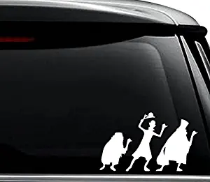 Haunted Mansion Decal Sticker For Use On Laptop, Helmet, Car, Truck, Motorcycle, Windows, Bumper, Wall, and Decor Size- [8 inch] / [20 cm] Wide / Color- Gloss White