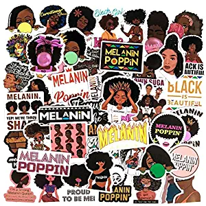 Struggle Stickers Music Star Melanin Poppin Stickers for Laptop Water Bottles Skateboard Pop Singer Stickers Durable Trendy Waterproof Vinyl Stickers for Teens, Computer Stickers Decal [50Pcs]