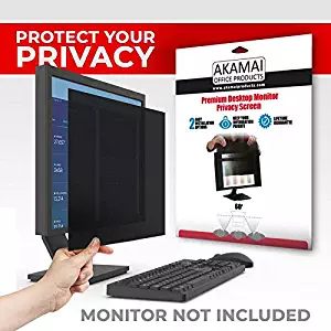 Akamai Office Products Privacy Screen Filter Computer Monitor Anti Glare (21.5 inch Diagonally Measured, Black)