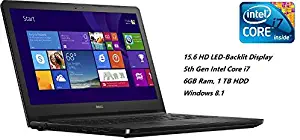 Dell Inspiron 15 5000 Series I5558-2571BLK 15.6-Inch HD Laptop (5th Generation Intel i7-5500U Processor, 6GB RAM, 1TB HDD, Windows 8.1), Black