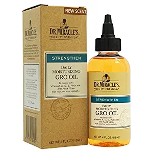 Dr. Miracle's Feel It Formula, Strengthen Daily Moisturizing Gro Oil, 4 Ounce