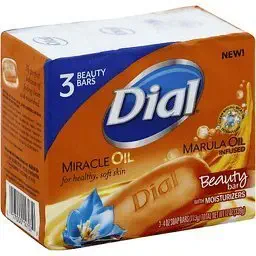 Dial Miracle Oil Bar Soap - Marula Oil - 3 pk