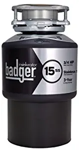 Badger Insinkerator 15ss Garbage disposal