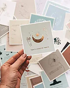 Lamare Affirmation Cards - 40-Piece Colorful Daily Positive Affirmations Set In Gift Box - 4"x4" Self Care & Meditation Cards - Inspirational Affirmation for Motivation & Stress Relief