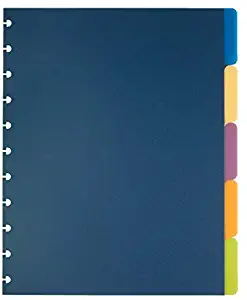 TUL Custom Note-Taking System Discbound Tab Dividers, 8 1/2