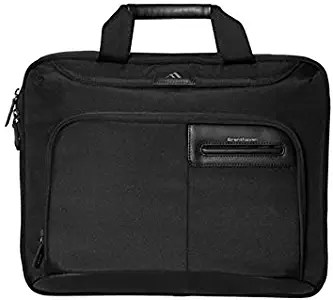 Brenthaven Elliot Slim Brief with Organizer Panel Fits 15.4 Inch Chromebooks,Laptops,Tablets for Commercial,Business and Office Essentials-Black,Durable,Rugged Protection from Impact and Compression