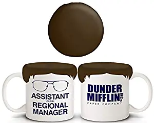 The Office Coffee Mug"ASSISTANT TO THE REGIONAL MANAGER" White colored Ceramic Coffee Mug w/Silicone Lid, 16oz
