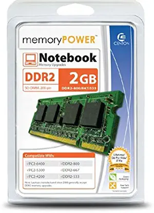 Centon 2GB800LT 2GB PC2-6400 800MHz DDR2 SODIMM Memory