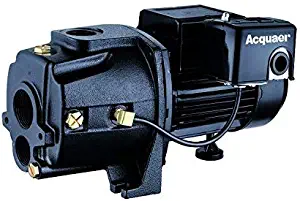 Acquaer 1/2 HP Dual-Voltage Durable Cast iron Convertible Deep WellJet Pump With Injector kit