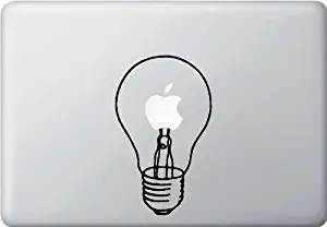 Light Bulb Vinyl Car Sticker Symbol for Track Pad Decal Laptop Skin Ipad MacBook Window