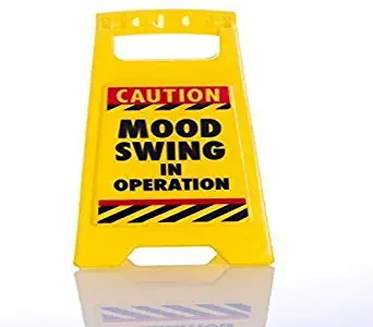 Boxer Gifts ‘Mood Swing’ Novelty Office Humour Warning Sign | Hilarious Secret Santa Gift For Him Her Colleague | Moody Teenager Gift