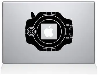 Digimon Pokemon Macbook Vinyl Decal Sticker Skin for MacBook Laptop in black