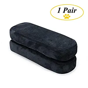 EcoLifeDay Chair armrest Pads Foam Elbow Pillow Pressure Relief armrest Pads 2-Piece Set of Office Chair armrest Best Furniture Accessories Memory Foam Chair armrest Increase Comfort with Desk Chair