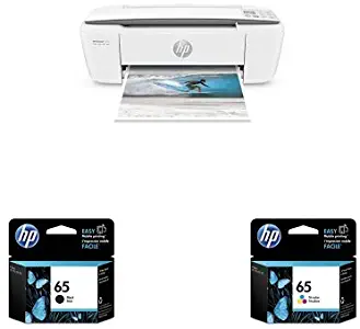 HP DeskJet 3755 Compact All-in-One Photo Printer with Standard Ink Bundle