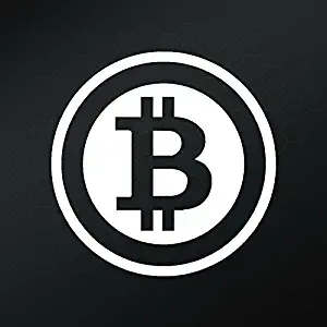 Bitcoin Vinyl Decal Sticker | Cars Trucks Vans Walls Laptops Cups | White | 5 inches | KCD1311W
