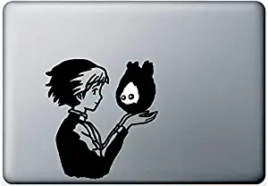 Howl's Moving Castle Howl with Calcifer Sticker Decal Ghibli Laputa Jdm Anime Car Window Wall Macbook Notebook Laptop Sticker Decal