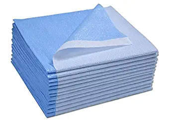 Avalon Papers 357 Stretcher Sheet, Tissue/Poly, 40'' x 72'', Blue (Pack of 50)