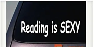 Reading is Sexy Sticker Bookworm Vinyl Decal Laptop Sticker 6" C709
