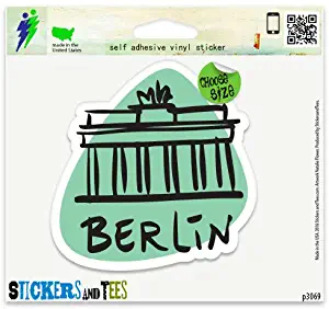 Berlin Travel Vinyl Car Bumper Window Sticker 2