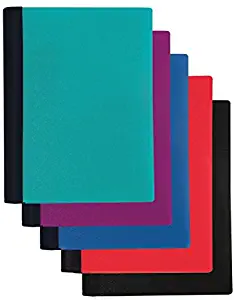 Office Depot Brand Spiral Stellar Poly Notebook, 6in x 9in, 3 Subject, College Ruled, 120 Sheets, 56% Recycled, Assorted Colors
